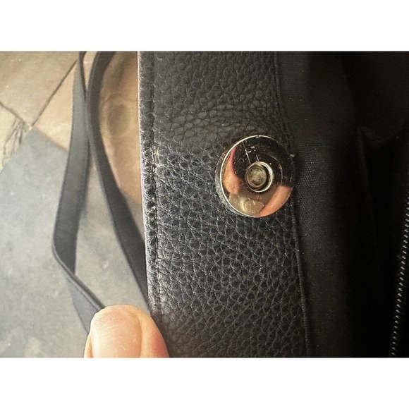 Bebe Purse Shoulder Y2K Steam Punk Witchy Grunge Goth Emo Black Pink Bar… - Picture 10 of 13